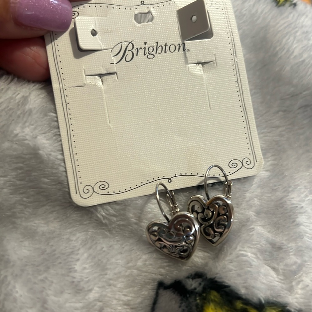 Brighton contempo heart earrings.